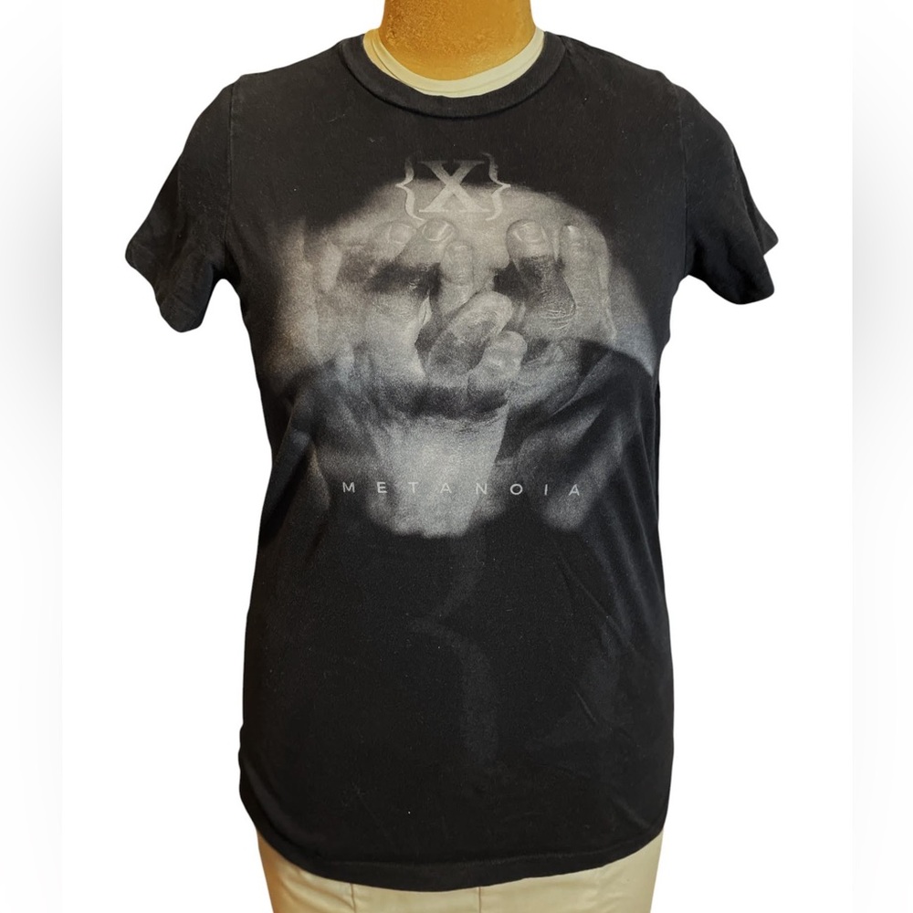 Rare IAMX Black Metanoia 2015 Graphic T-Shirt XL fitted top tee Sneaker Pimps